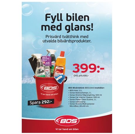 BDS Bilvårdshink Medium