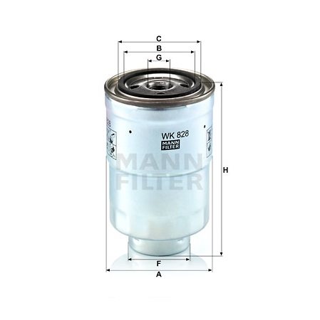 Bränslefilter MANN OEM 119773-55510