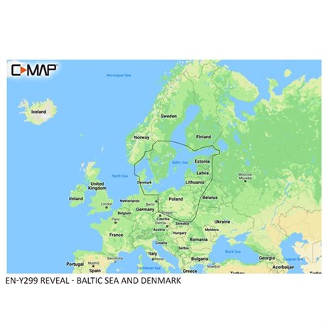 C-Map Reveal M-EN-Y299-MS - Baltic Sea & Denmark