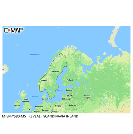 C-Map Reveal M-EN-Y580-MS - Scandinavian Inland