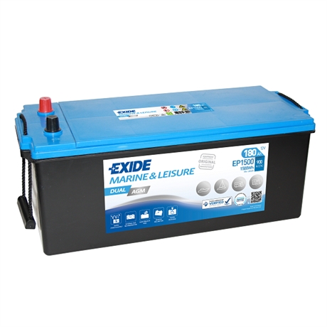 Exide EP1500 Dual AGM 180Ah