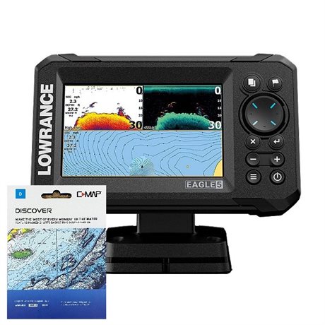 Lowrance Eagle 5 Splitshot & C-Map Sjökort