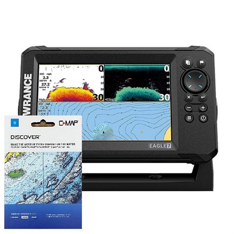Lowrance Eagle 7 Splitshot & C-Map Sjökort