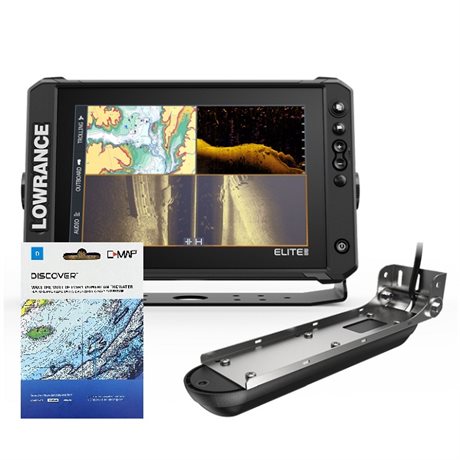Lowrance Elite FS 10 & Active Imaging Ekolodsgivare & C-Map Sjökort
