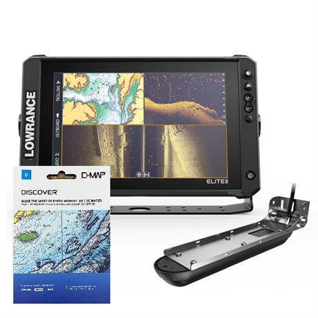 Lowrance Elite FS 12 & Active Imaging 3-i-1 Ekolodsgivare & C-Map Sjökort