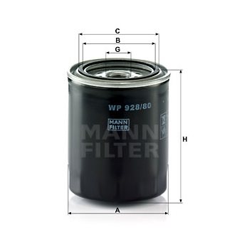 Oljefilter Mann OEM 119770-90620