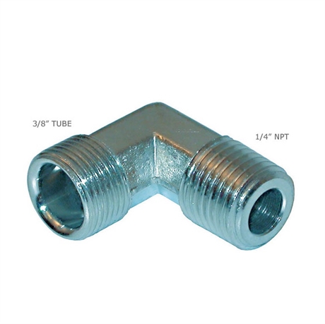 Seastar Vinkelnippel 90 grader 1/4"NPT-3/8" Tube