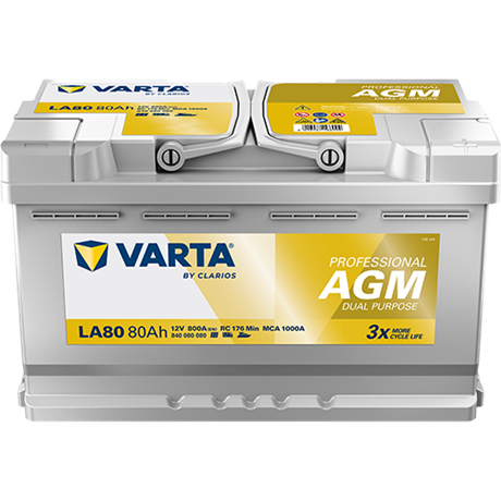 Varta Batteri Professional Dual Purpose AGM 80Ah LA80