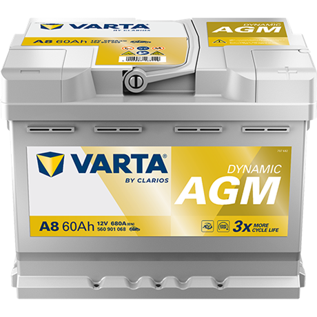 Varta Batteri Dynamic AGM A8