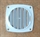 Crescent Ventilationsgaller Vit 92X92