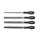 Kamasa Tools Fil, Sats 4 delar - K2142