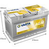 Varta Batteri Silver Dynamic AGM A6